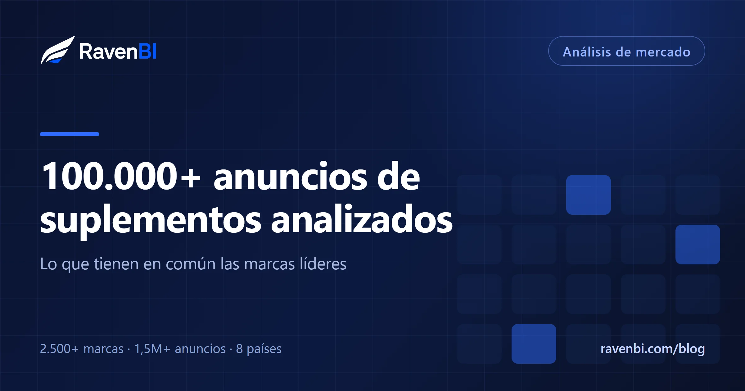Analizamos más de 100.000 anuncios de suplementos. Esto es lo que tienen en común las marcas que dominan el mercado.